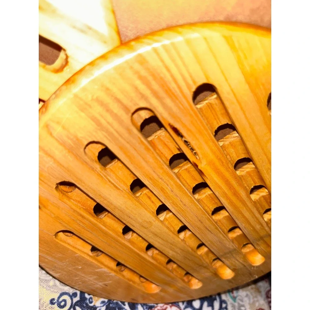 Vintage Pine Wood Trivet Set of 3 Square Octagon Round Slotted Heat Pads Rustic